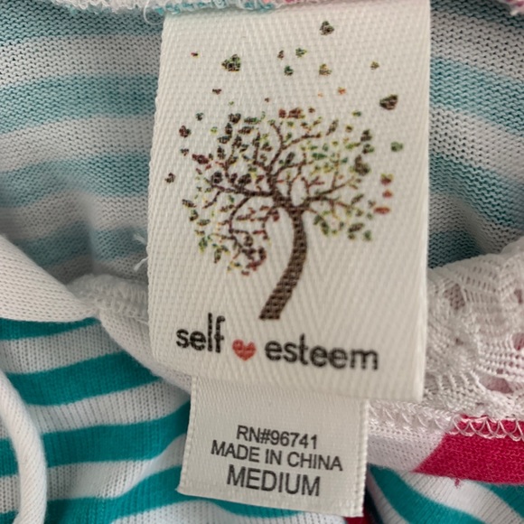 Self-Esteem light weight multi colored hoodie. - Picture 5 of 8